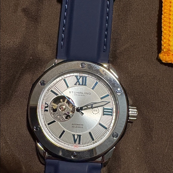 Stührling Blue Watch with Box - Picture 2 of 5